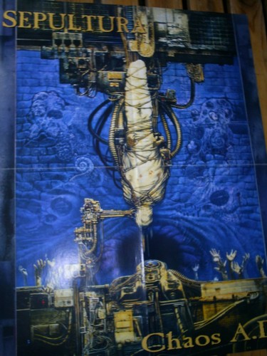 Sepultura chaos poster - chaos, ad-